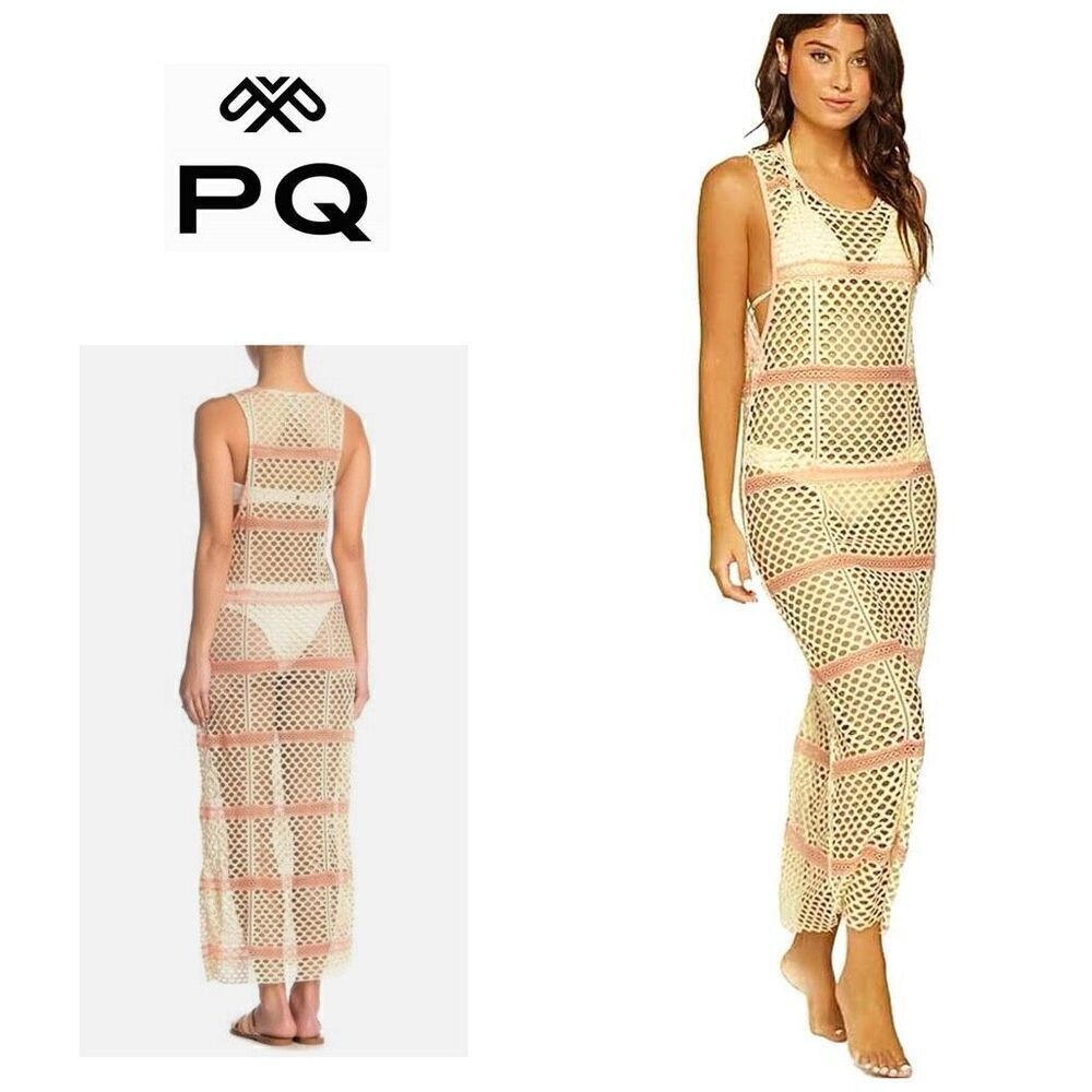 New. Pilyq fishnet coverup dress. XS/S. Retails $164